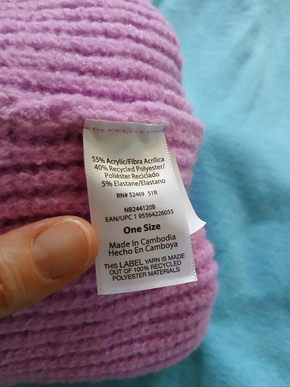 Y2K Orchid Pink Knit Hat Women's Hat Winter Christmas Colorado Chunky Knit